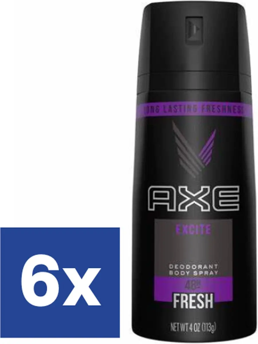 Axe Men Excite Deospray - 6x150ml