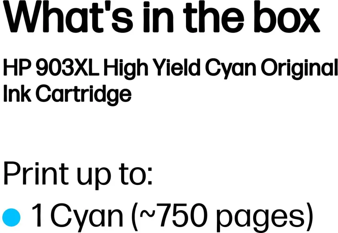 HP 903XL Cyaan Inktcartridge T6M03AE