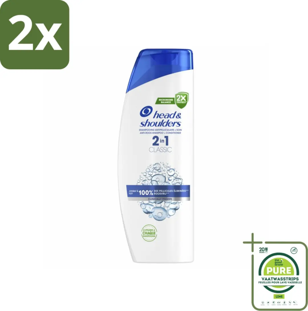 Head & Shoulders Classic Roosvrij Shampoo 2-in-1 - 800ml