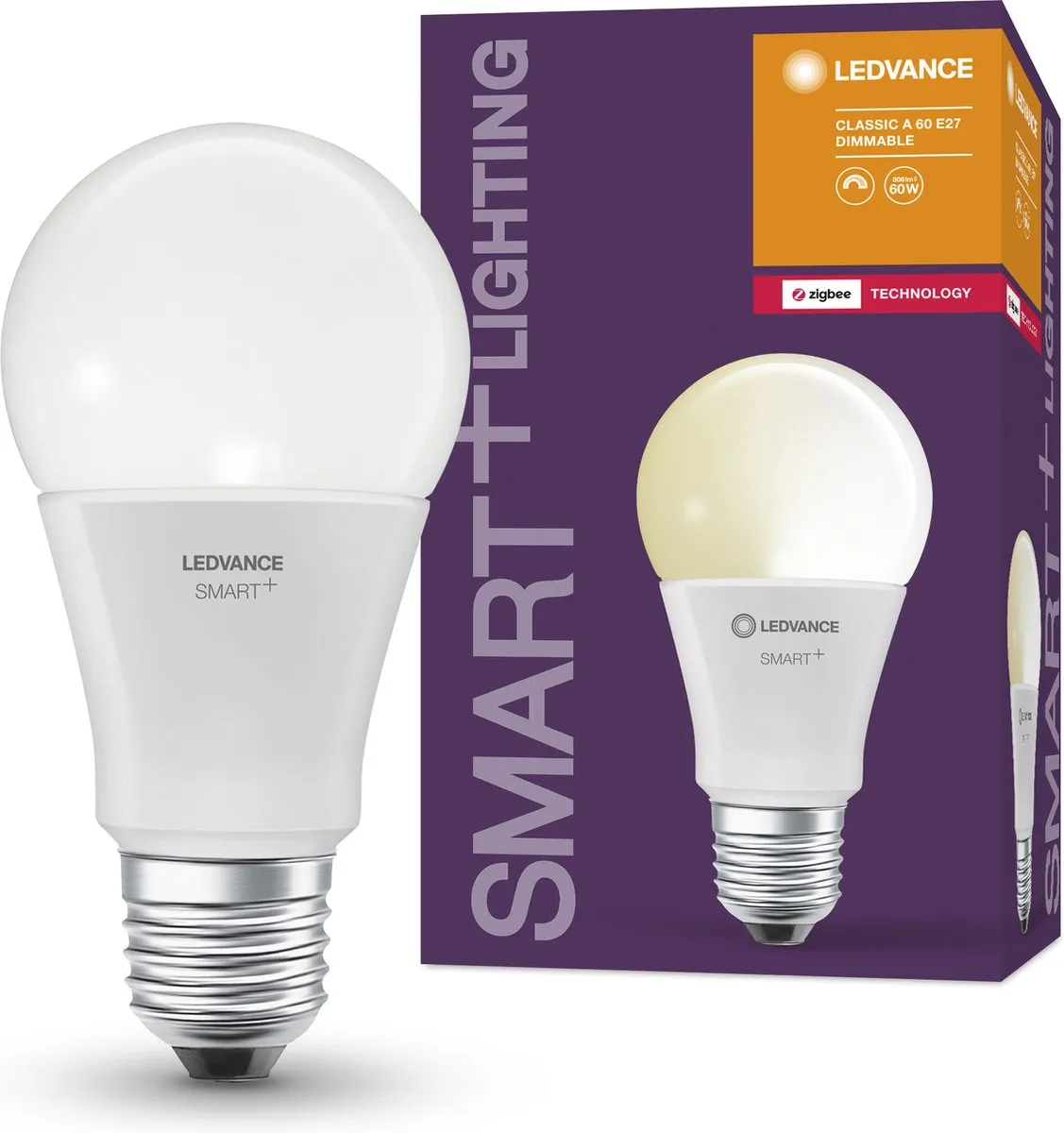 LEDVANCE Slimme LED Lamp E27 9W Warm Wit 2700K ZigBee