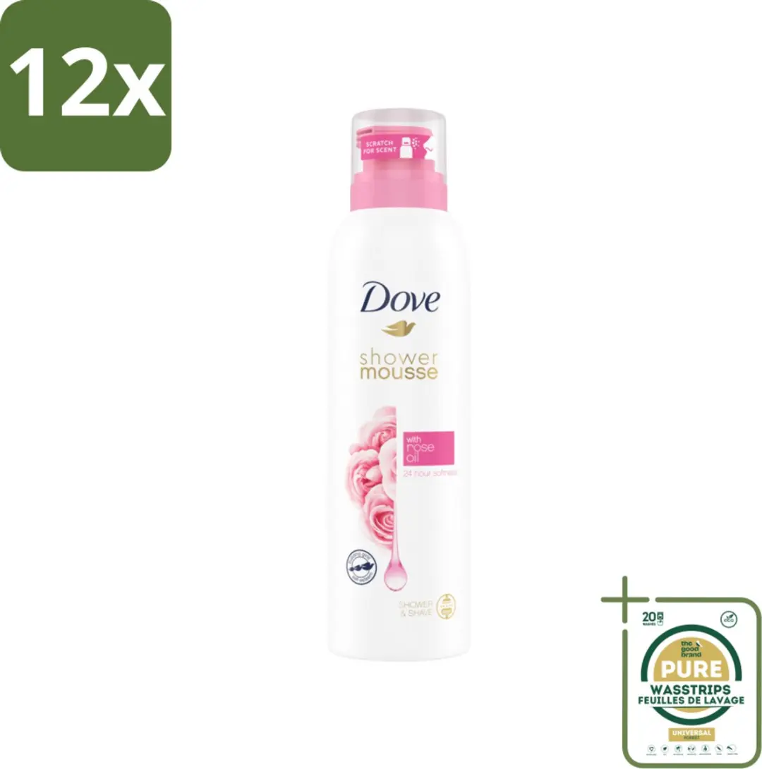Dove Shower Foam Rose Oil 225ml