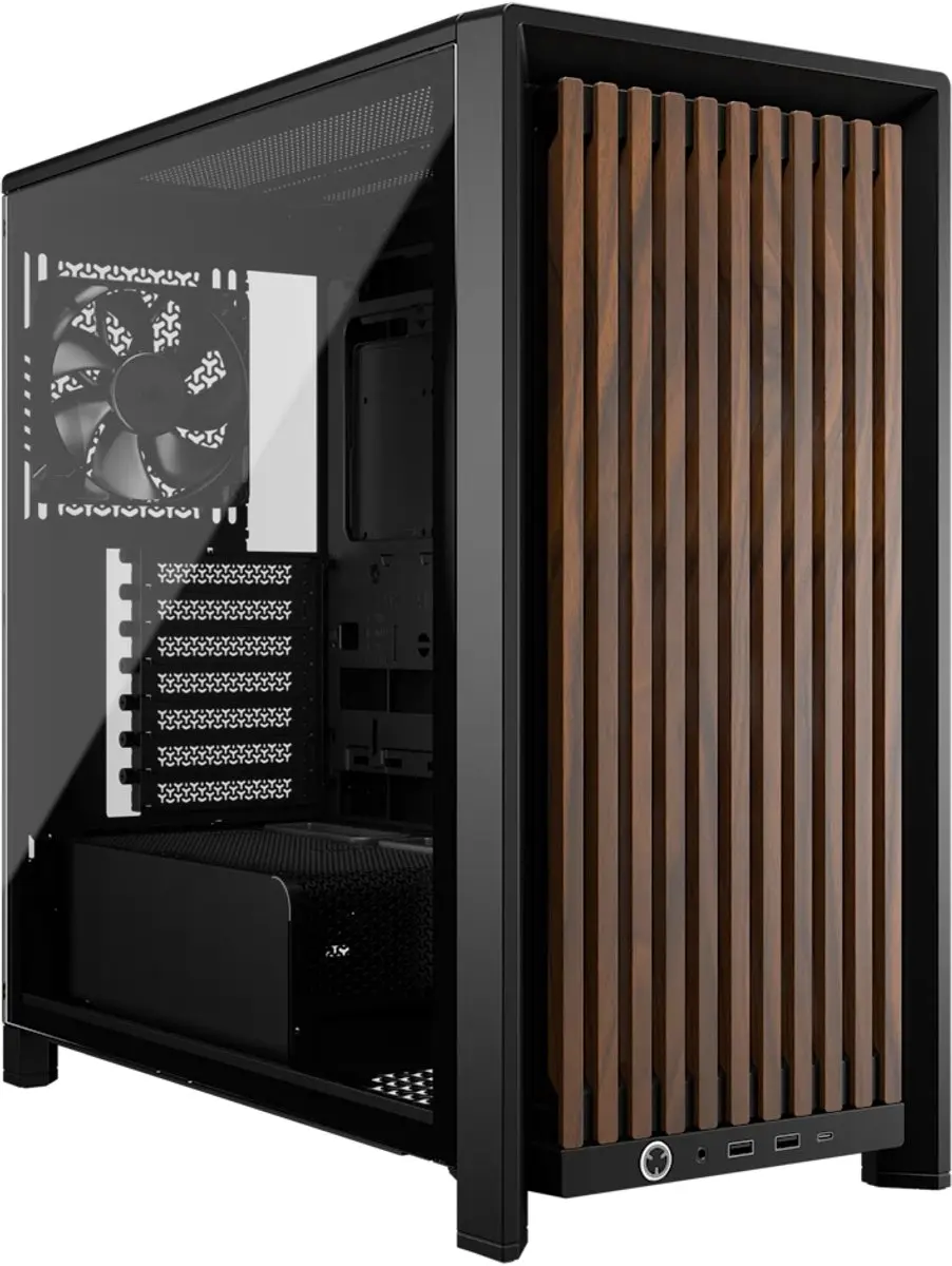 Corsair FRAME 4000D RS PC-behuizing - Walnut - Zwart