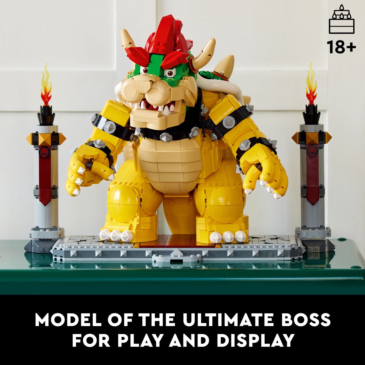 LEGO Super Mario De machtige Bowser, Bouwbaar 3D Model, Verzamelitem & Cadeau Idee - 71411