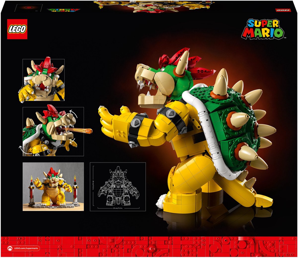 LEGO Super Mario De machtige Bowser, Bouwbaar 3D Model, Verzamelitem & Cadeau Idee - 71411