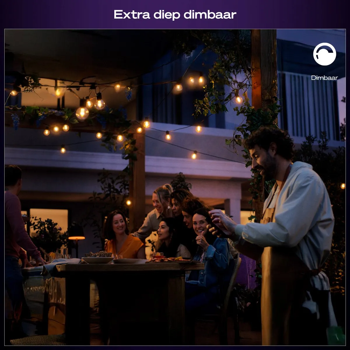 Philips Hue Festavia outdoor lichtsnoer met globe-lampen – 7 meter – 10 lampen