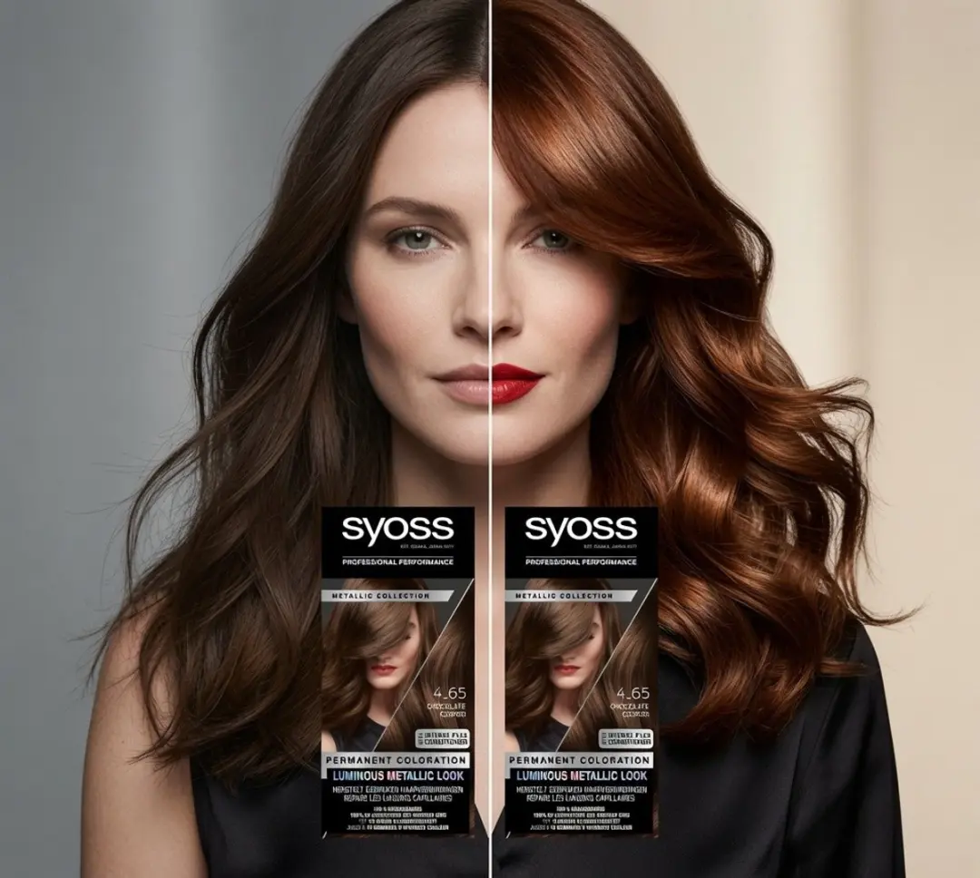 SYOSS Metallics 4-65 Permanente Haarverf - 2x230ml - Chocolate Copper