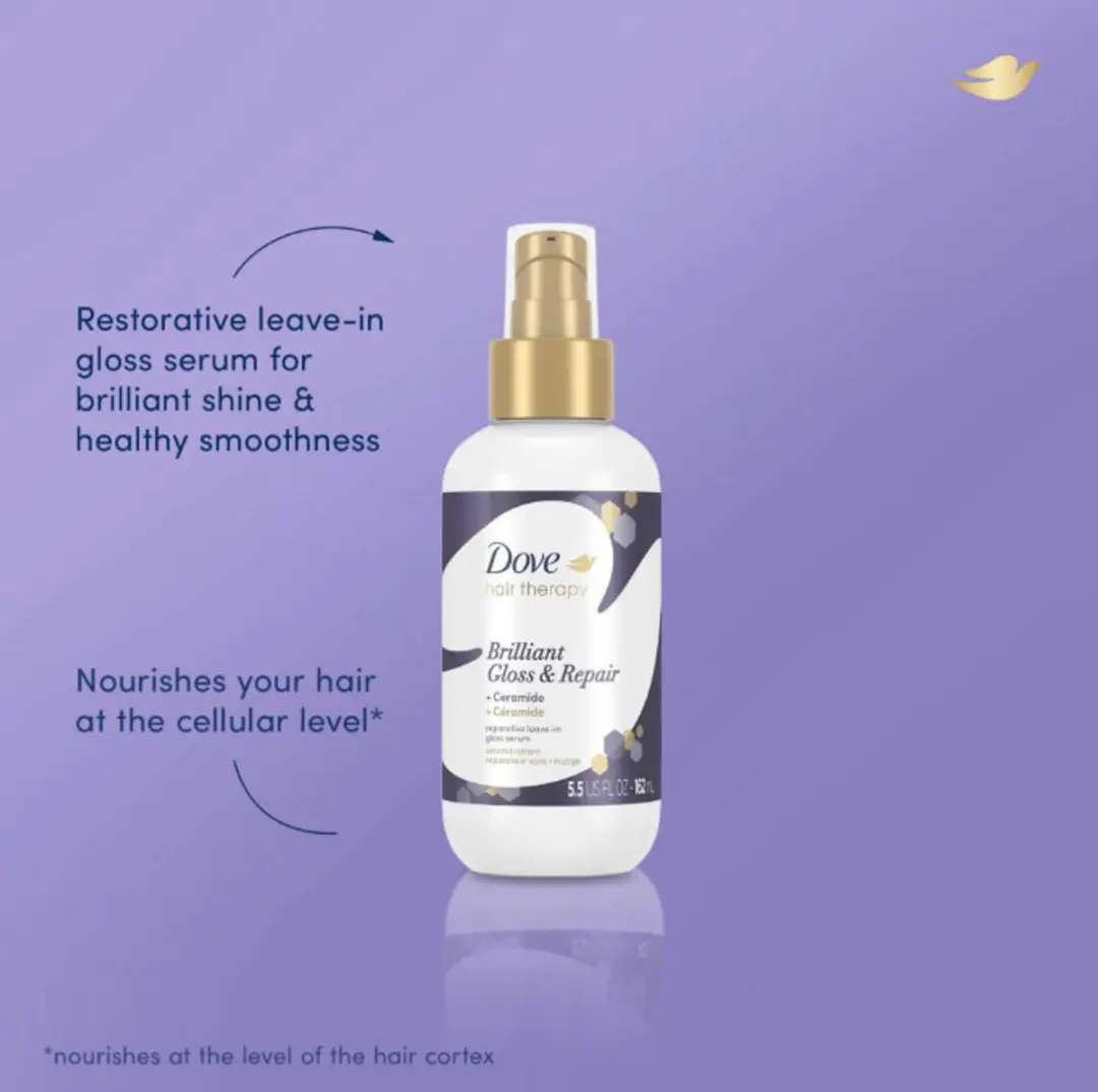 Dove Hair Therapy Brilliant Gloss & Repair Leave-In 162ml