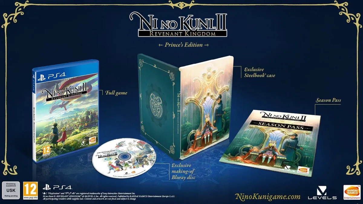 Bandai Namco Ni No Kuni II Revenant Kingdom Prince's Edition PS4
