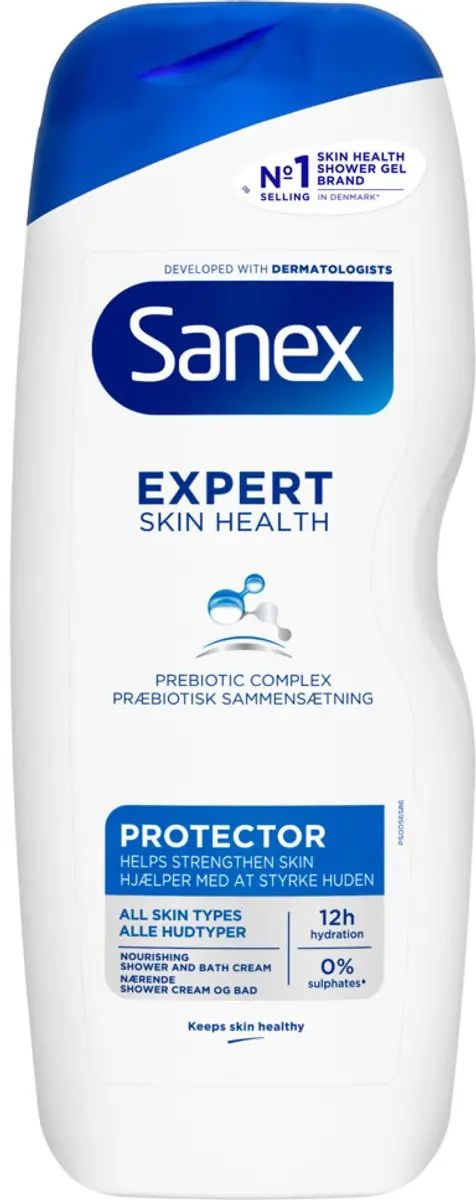 Sanex Douchegel Expert Skin Health Protector 600ml - 12 Stuks