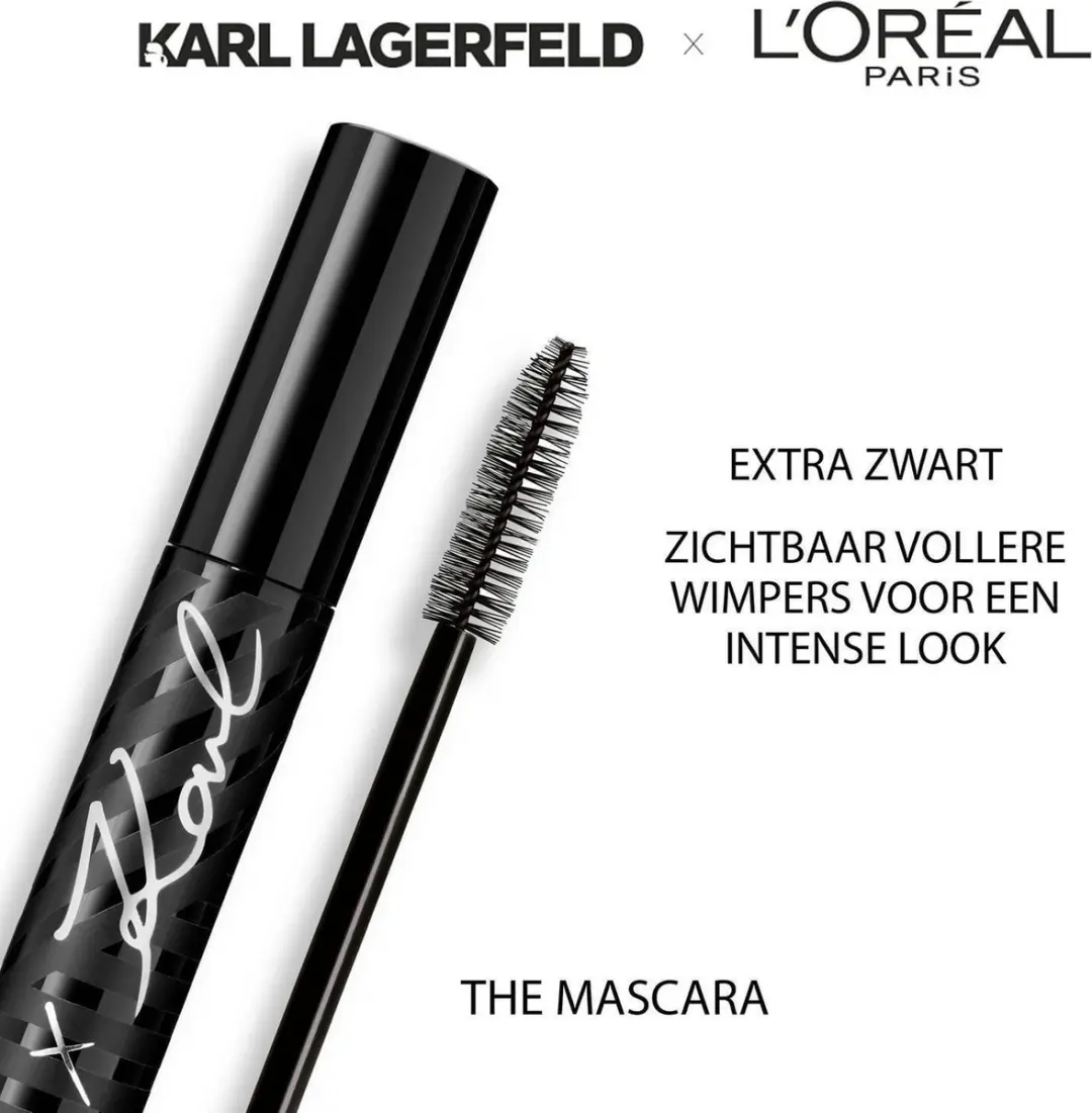 L'Oréal X Karl Lagerfeld Mascara Zwart 7.2ml