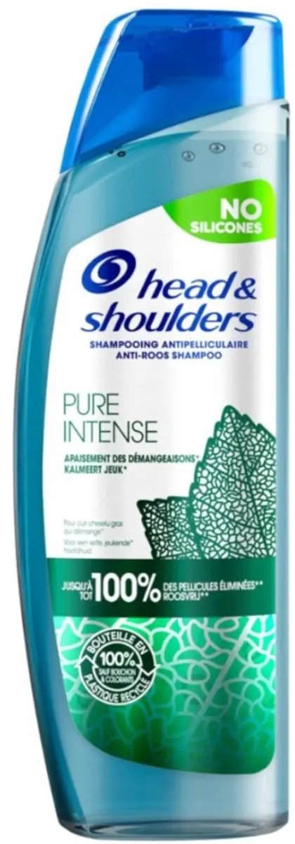 Head & Shoulders Anti-Roos Shampoo Pure Intense 250ml - 2 Stuks