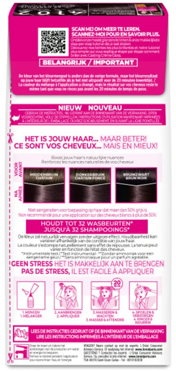 L'Oréal Paris Casting Crème Gloss 4102 Parelmoer Kastanjebruin