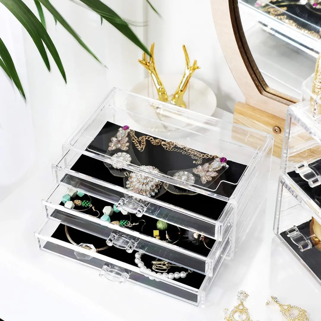 Songmics JKA017TP Make-up Organizer 11 Lades - Transparant
