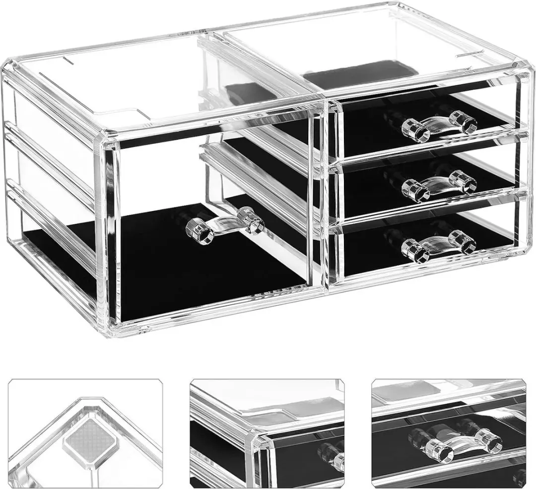 Songmics JKA017TP Make-up Organizer 11 Lades - Transparant - afbeelding 6 van 6