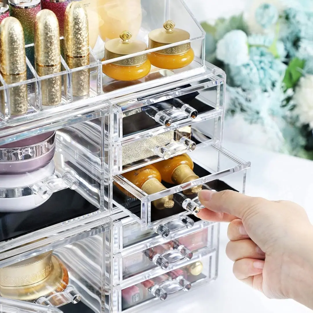 Songmics JKA017TP Make-up Organizer 11 Lades - Transparant