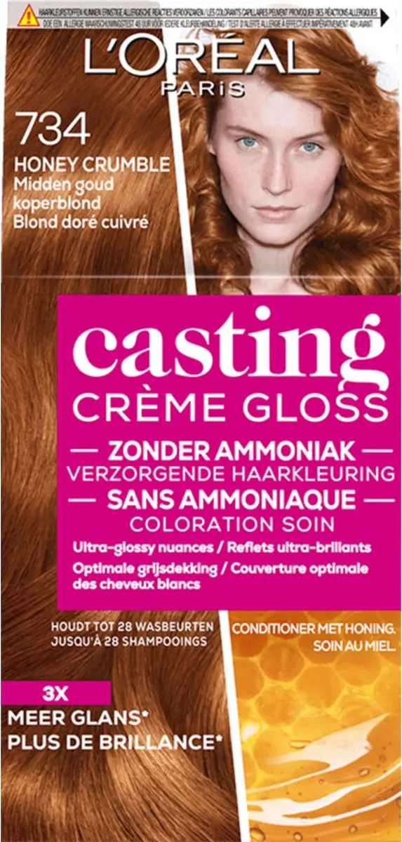 L'Oréal Paris Casting Crème Gloss 734 Honey Crumble - 6 Stuks