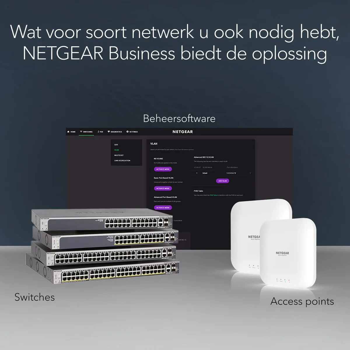 Netgear GS305P 5-Poort PoE+ Switch - 1Gbps - 63W