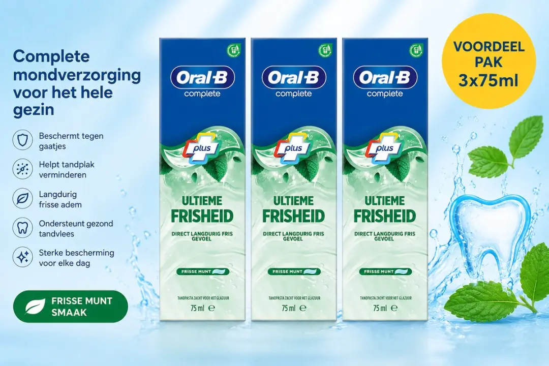 Oral-B Complete Ultimate Fresh Tandpasta 225ml - 3 Stuks