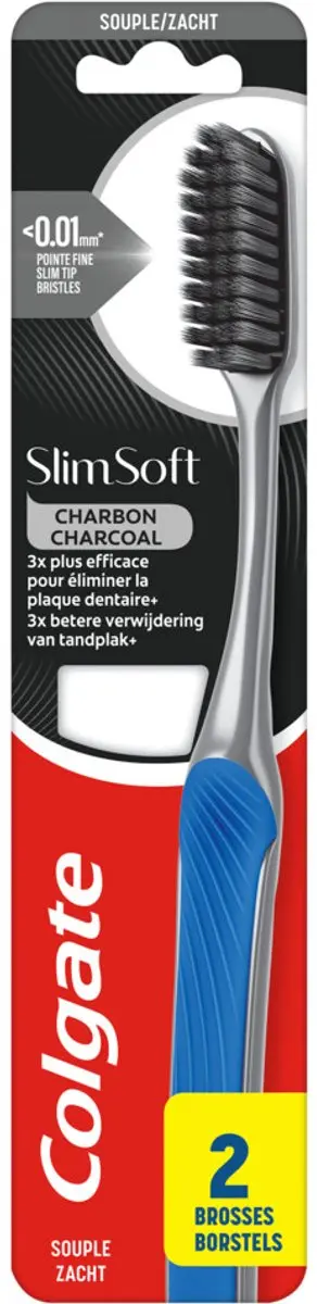 Colgate SlimSoft Charcoal Tandenborstel