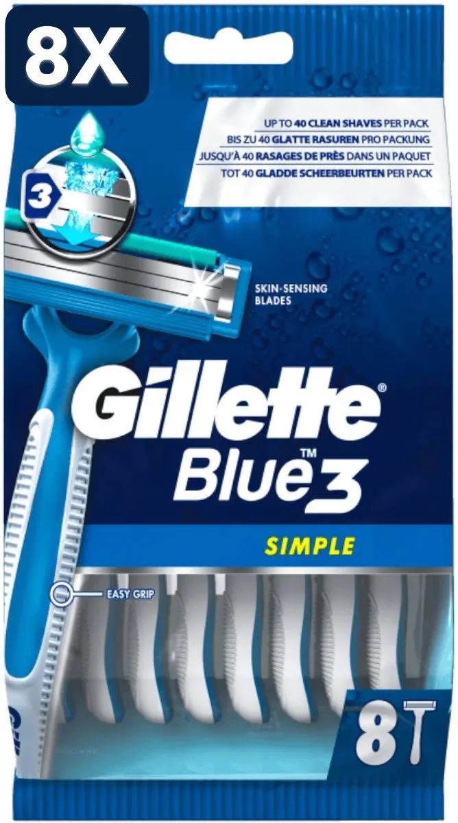 Gillette Blue3 Wegwerpscheermesjes