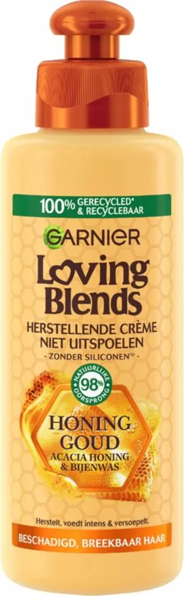 Garnier Loving Blends Honing Goud Leave-in Crème - 3x200ml