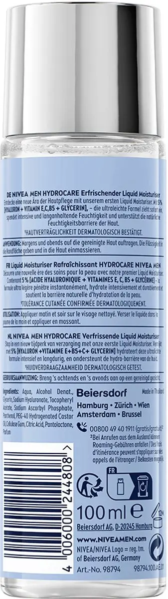 NIVEA MEN Hydrocare Hydraterende Bodylotion 100ml