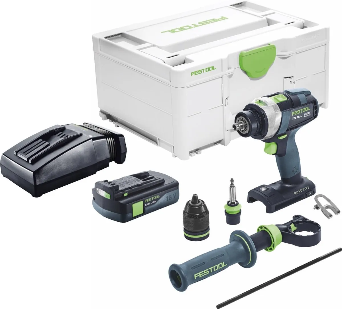 Festool TPC 18/4 I-Basic Klopboormachine 75Nm - 1x 3.0Ah Accu