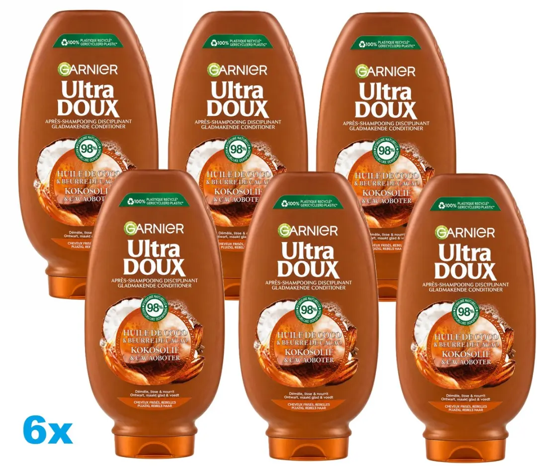 Garnier Ultra Doux Conditioner Kokosolie & Cacaoboter 6x250ml