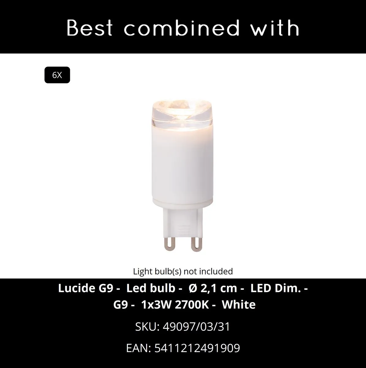 Lucide Keoni Plafondspot 6xG9 - Taupe