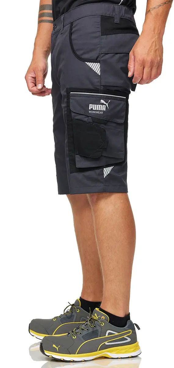 PUMA Workwear Precision X Werkshorts 60 - Antraciet/Zwart