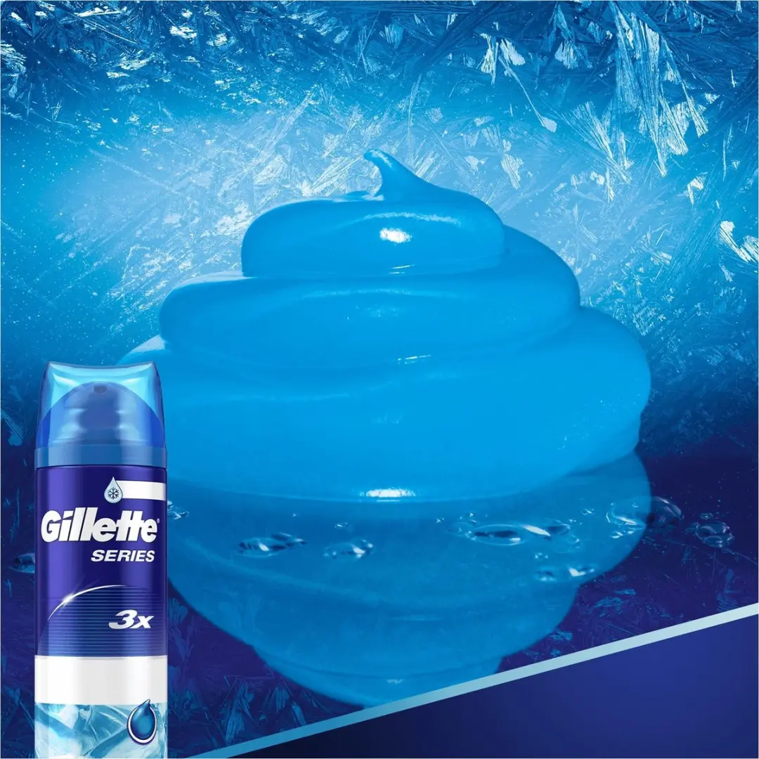 Gillette Series Sensitive Cool Scheergel 200ml - 1200ml (6x200ml)