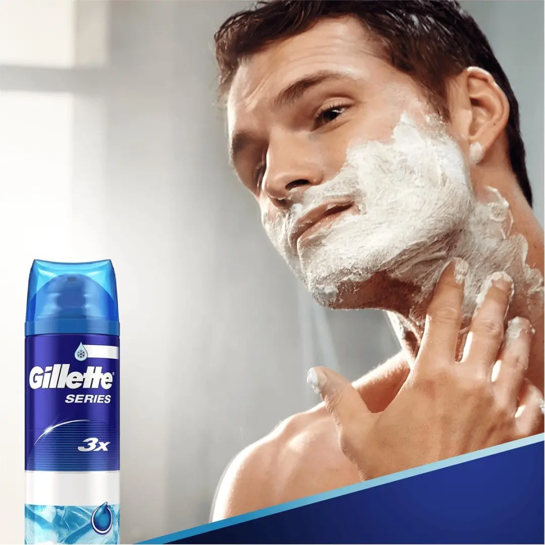 Gillette Series Sensitive Cool Scheergel 200ml - 1200ml (6x200ml)
