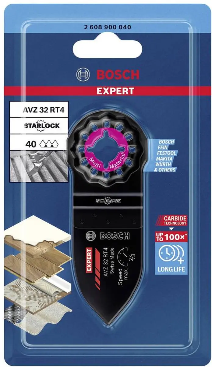 Bosch Professional AVZ32RT4 Starlock Carbide Schuurvinger 32mm - afbeelding 6 van 6