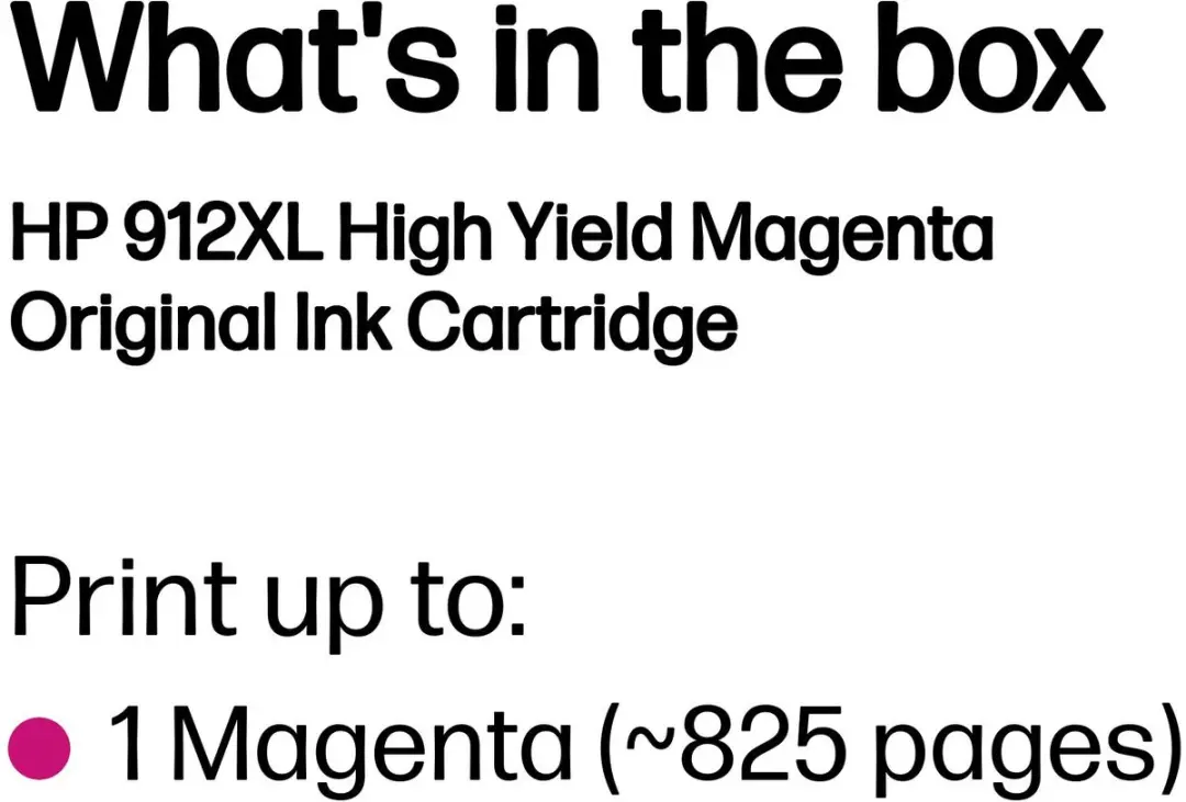 HP 912XL Magenta Inktcartridge - 3YL82AE
