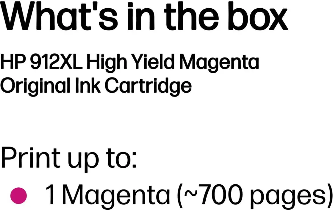 HP 912XL Magenta Inktcartridge - 3YL82AE