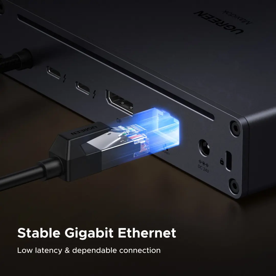 Ugreen Maxidok 10-in-1 Thunderbolt 5 Docking 75795F - Zwart - afbeelding 6 van 6