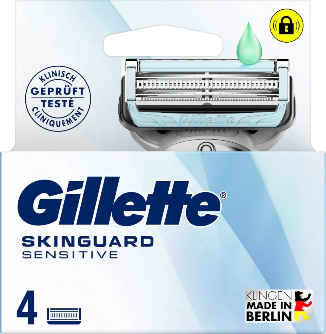 Gillette SkinGuard Sensitive Scheermesjes 4 Stuks