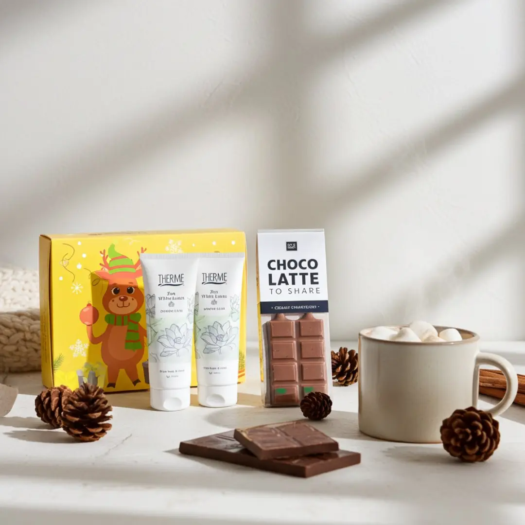 Therme Zen White Lotus Cadeauset - Douchegel Handcrème Chocolade 75ml