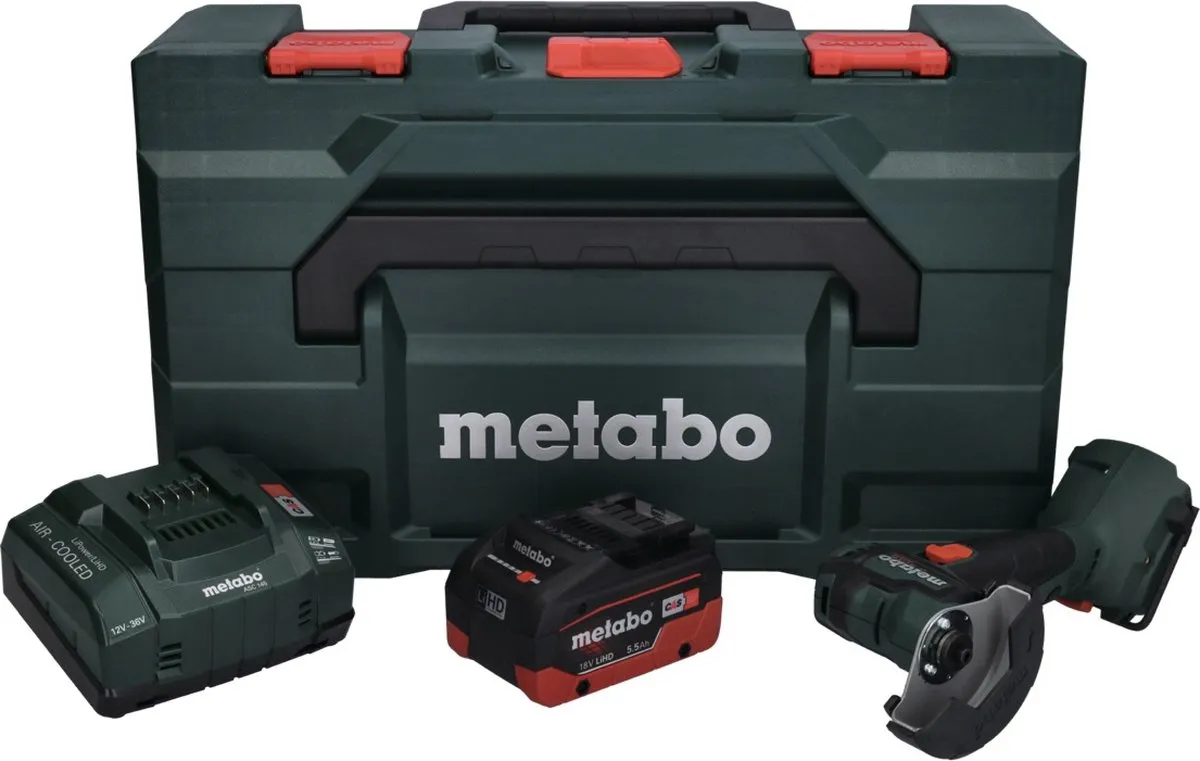 Metabo CC 18 LTX Haakse Slijper 76mm - 18V 5.5Ah Bundel