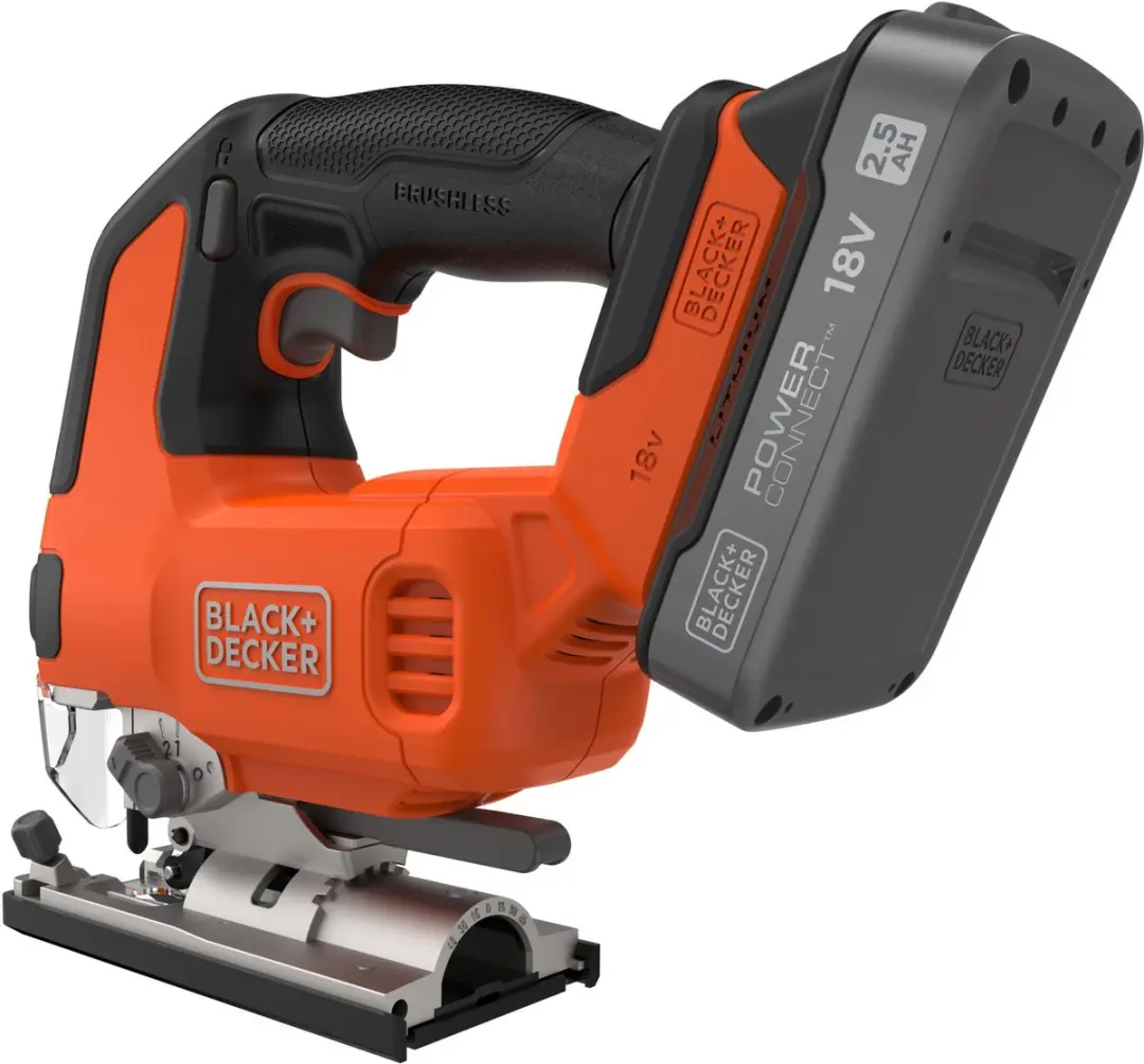BLACK+DECKER BLCJS78E1-QW Decoupeerzaag 18V - 2.5Ah - 3 Zaagbladen