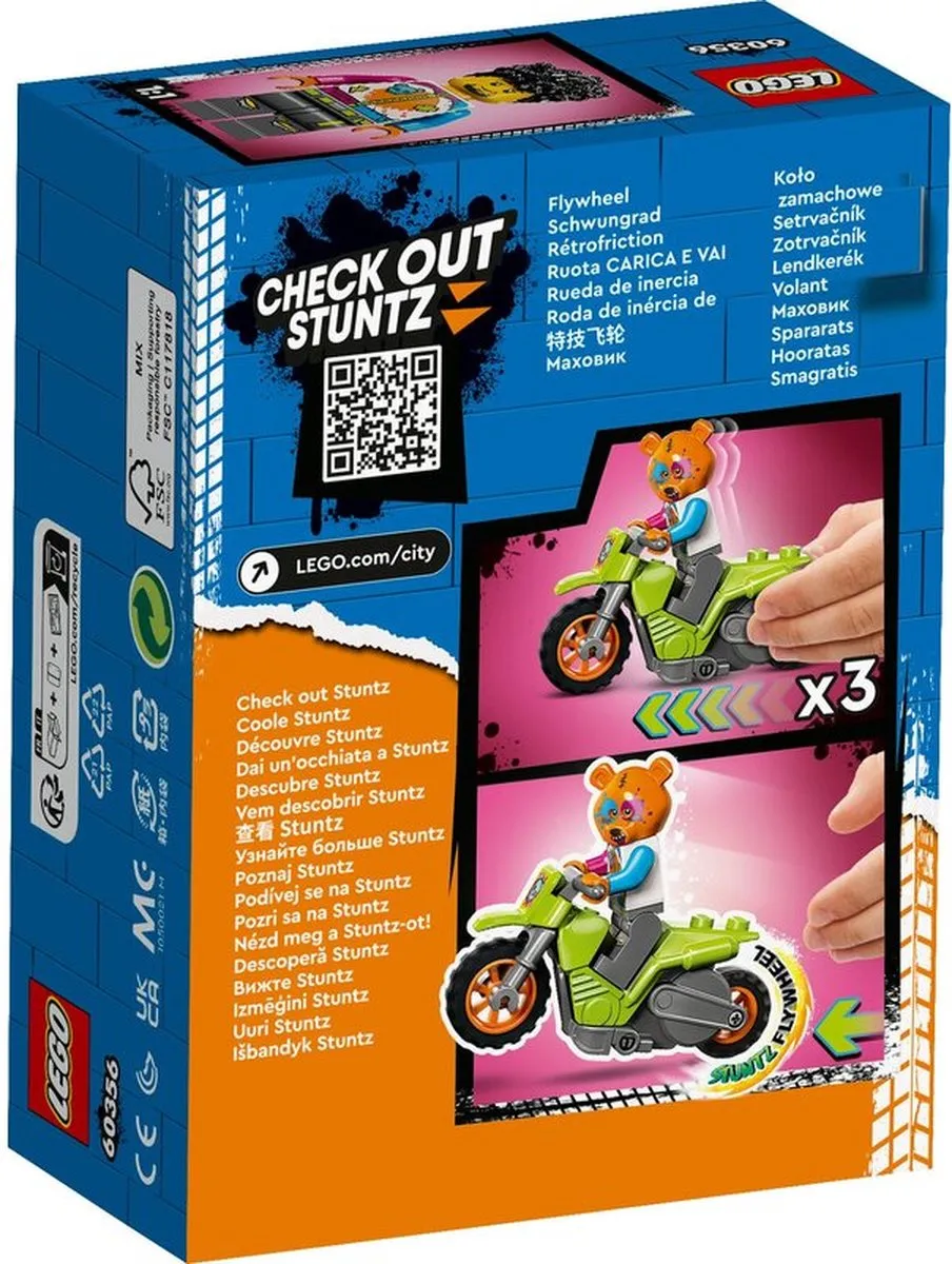 LEGO City Stuntz Beer Stuntmotor 60356 - afbeelding 4 van 6