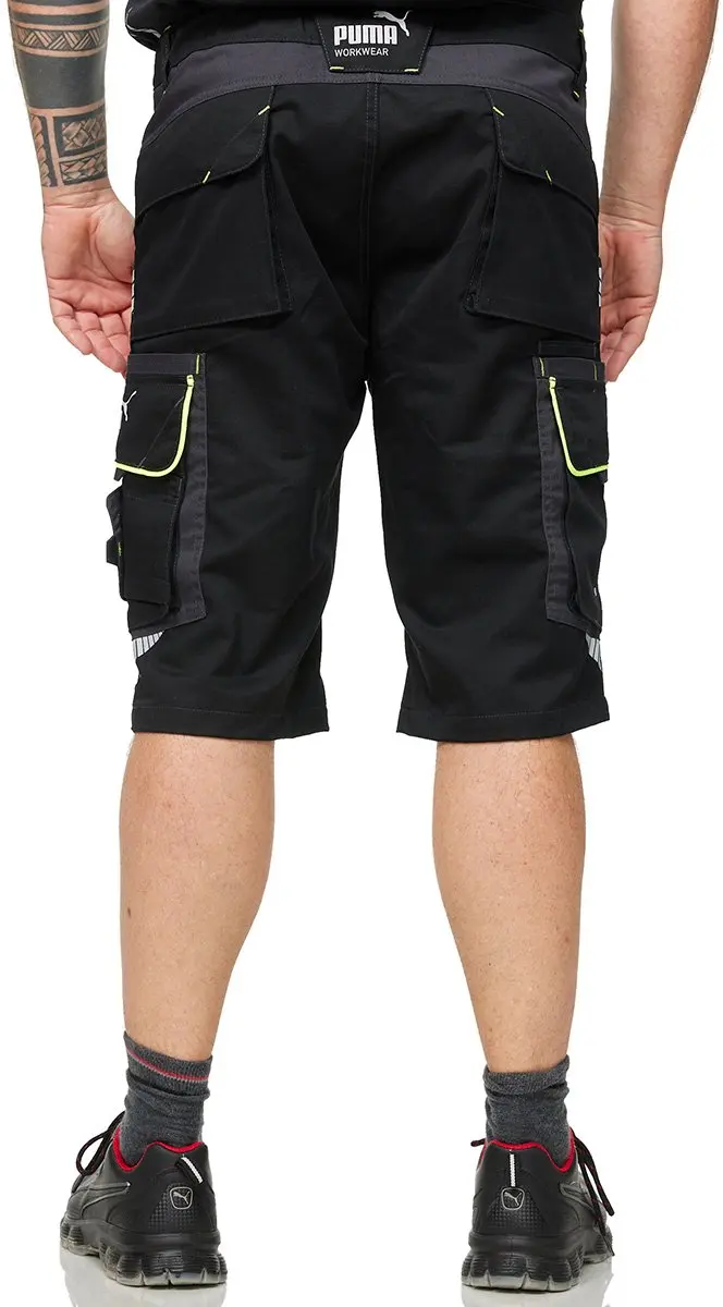 PUMA Workwear Precision X Werkshorts 46 - Zwart/Neon