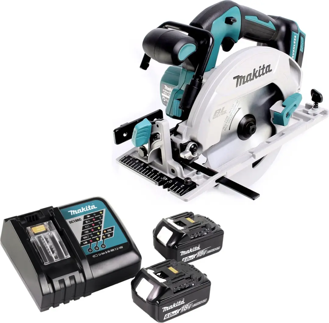 Makita DHS680 Accu-handcirkelzaag 18V 165mm - 2x 6,0Ah + Oplader