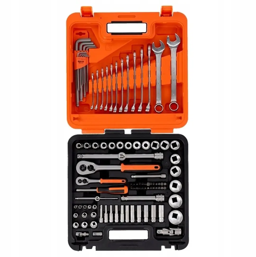 Bahco S98MC1H Doppenset 98-delig - 1/4" & 1/2" - Zwart/Oranje