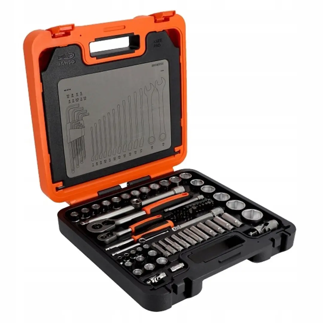 Bahco S98MC1H Doppenset 98-delig - 1/4" & 1/2" - Zwart/Oranje