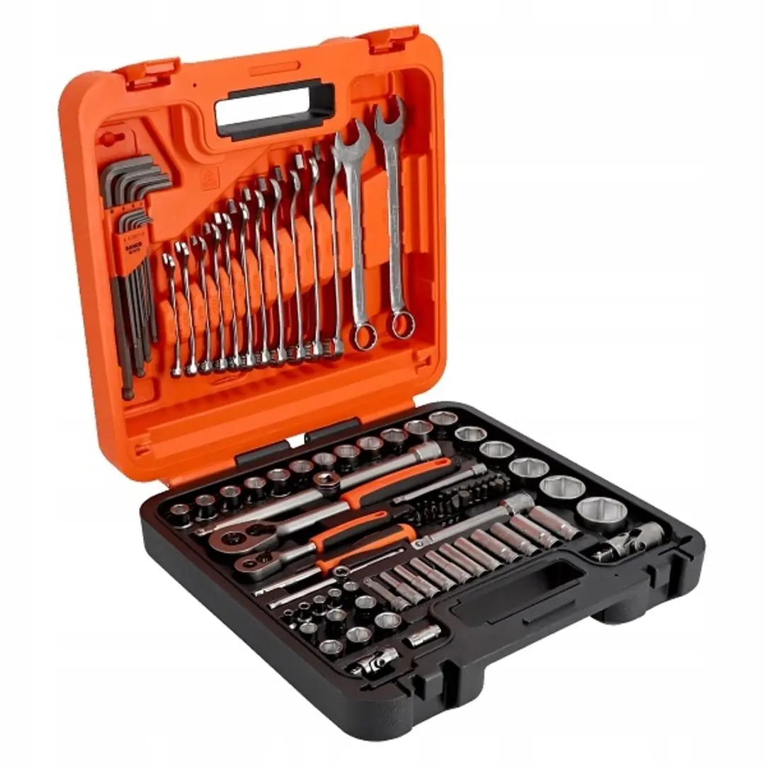 Bahco S98MC1H Doppenset 98-delig - 1/4" & 1/2" - Zwart/Oranje