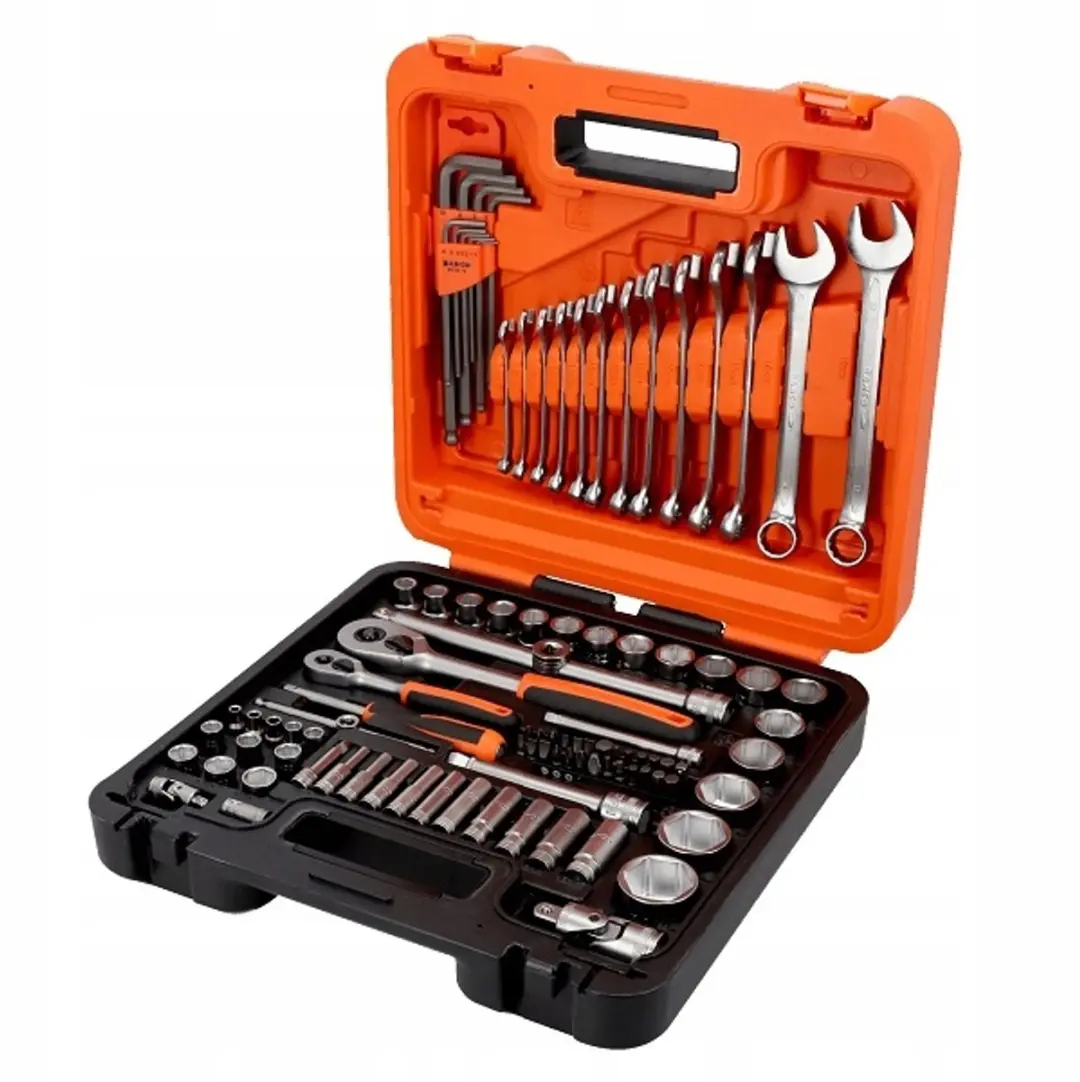 Bahco S98MC1H Doppenset 98-delig - 1/4" & 1/2" - Zwart/Oranje