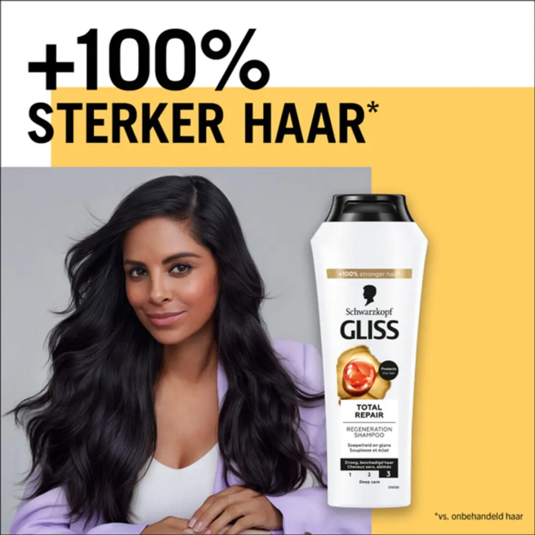 Schwarzkopf Gliss Kur Total Repair Shampoo 750ml - 3 Stuks