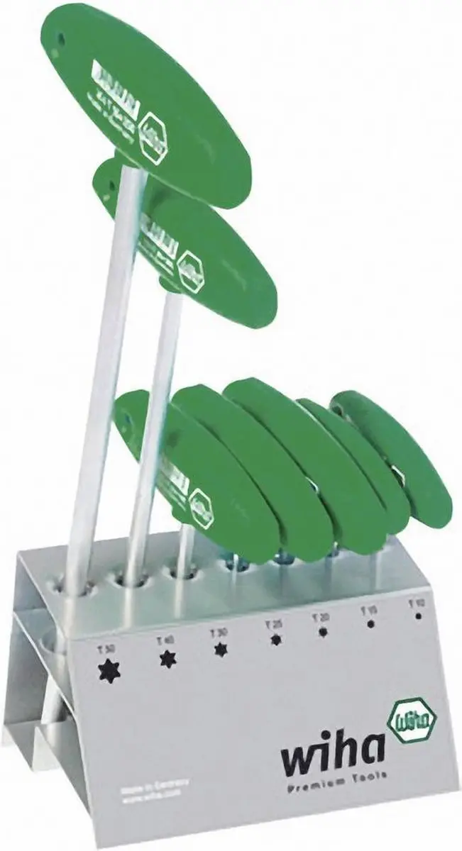 Wiha Stiftsleutelset TORX 8-delig met werkbankhouder
