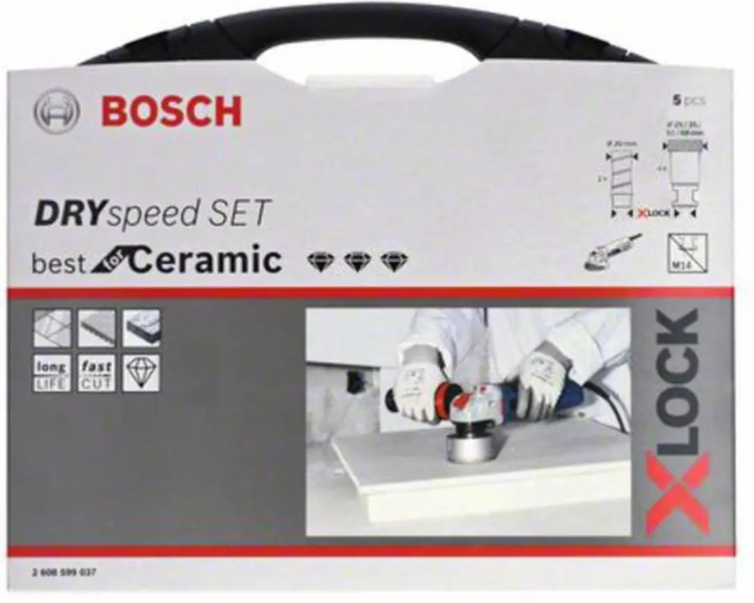 Bosch Professional X-LOCK Diamantboorset 20-68mm - Steen - afbeelding 6 van 6
